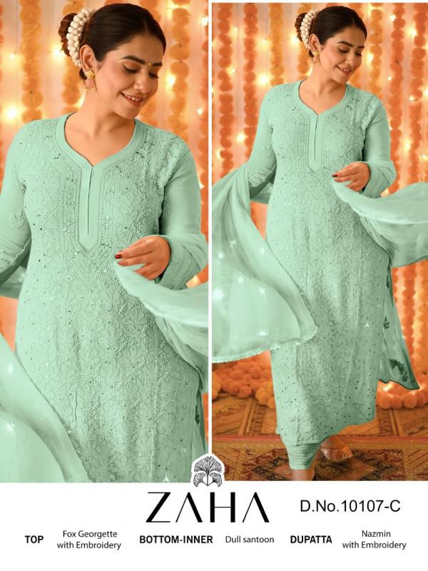 Zaha Saadia Vol 2 Georgette Designer Pakistani Suit Collection